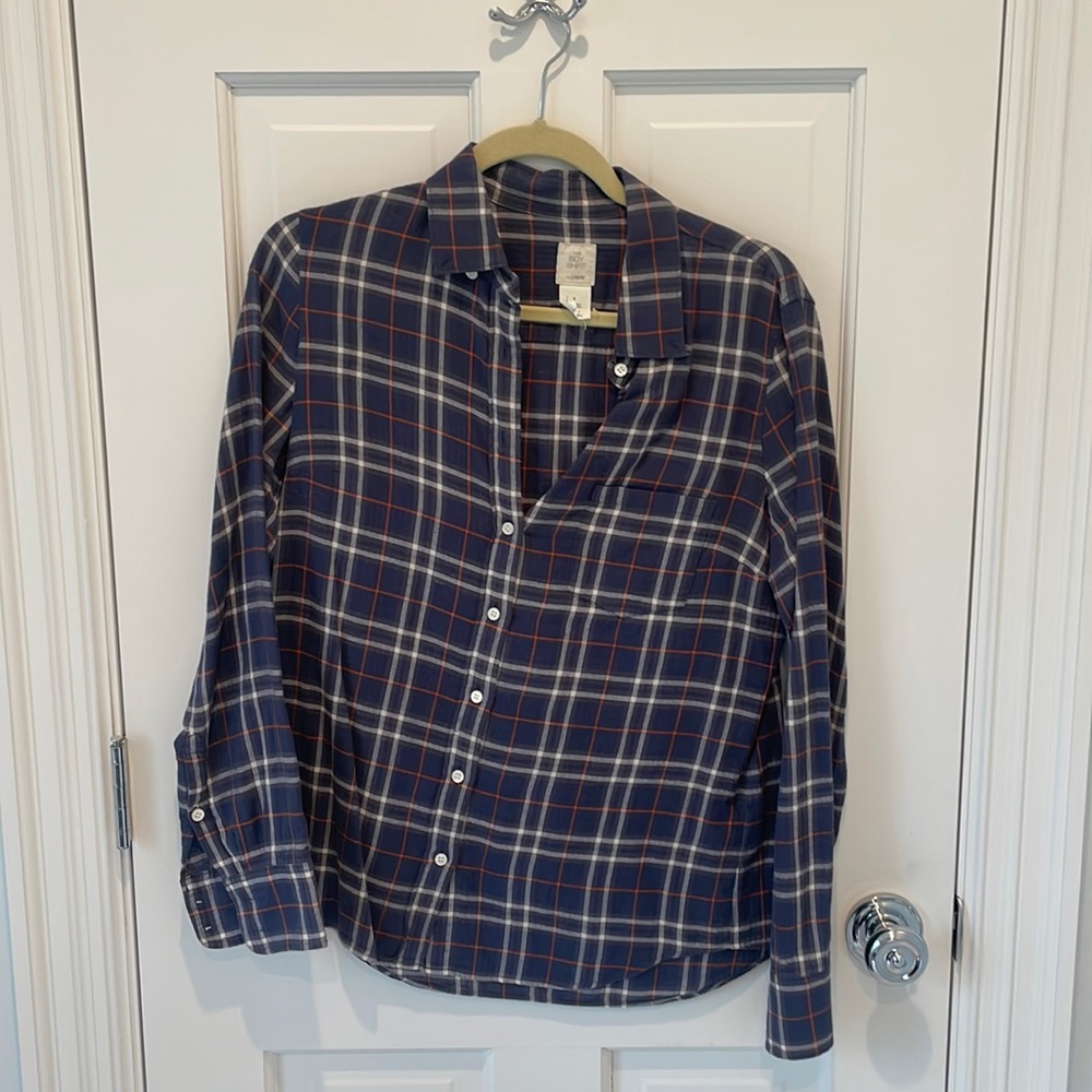 J Crew flannel top